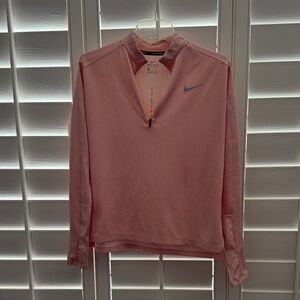 Nike Light Pink Dri-FIT Half-Zip Pullover